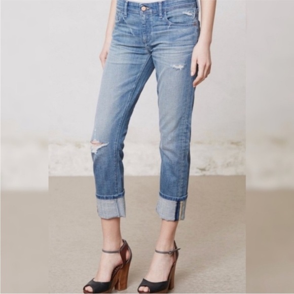 Pilcro Distressed Hyphen Jeans - Picture 1 of 10